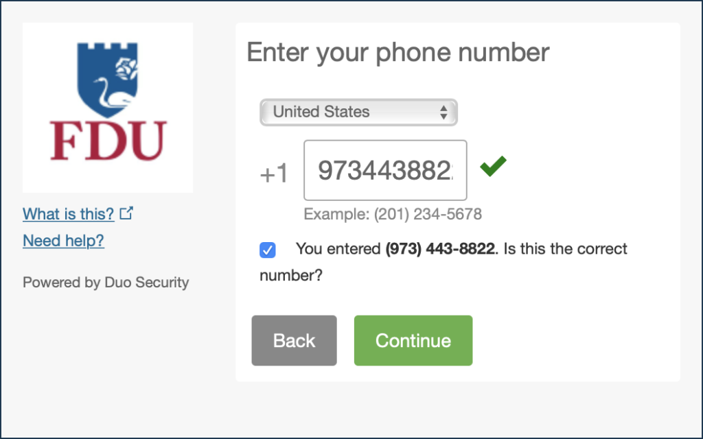 Duo - Type Your Phone Number